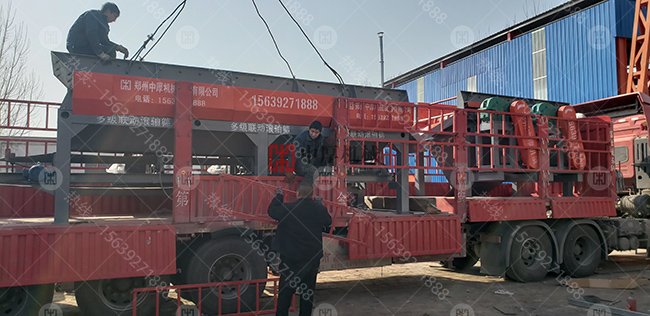 廣西1516型滾軸篩客戶現場